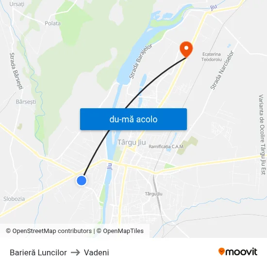 Harta de Barieră Luncilor către Vadeni