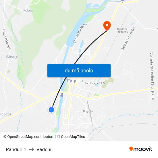 Harta de Panduri 1 către Vadeni