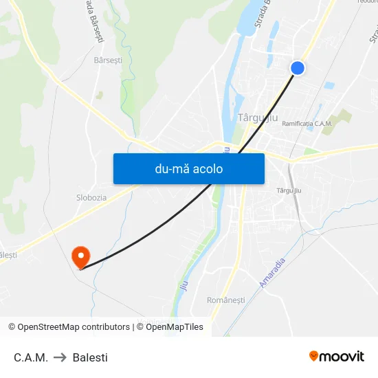 Harta de C.A.M. către Balesti