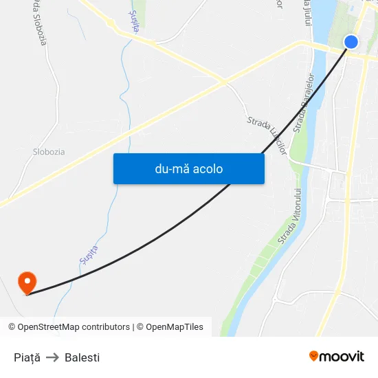 Harta de Piață către Balesti