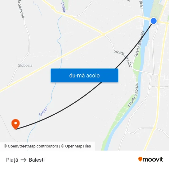 Harta de Piață către Balesti