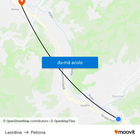 Harta de Leordina către Petrova