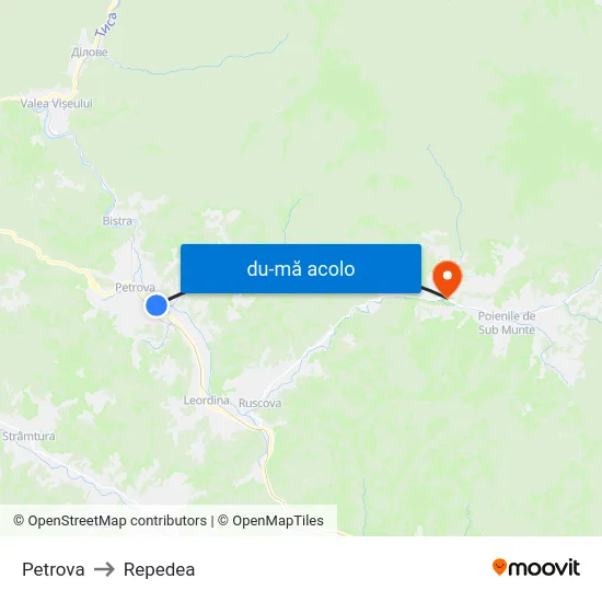 Harta de Petrova către Repedea