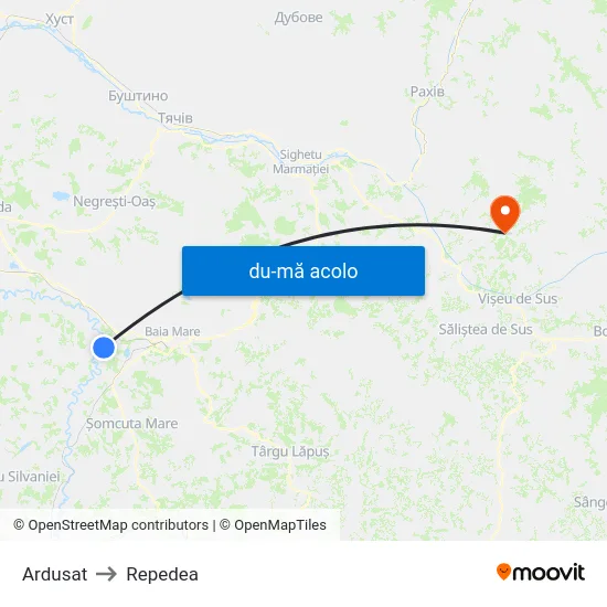Harta de Ardusat către Repedea