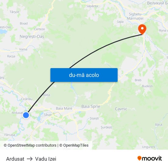 Harta de Ardusat către Vadu Izei