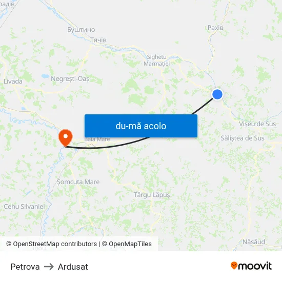 Harta de Petrova către Ardusat