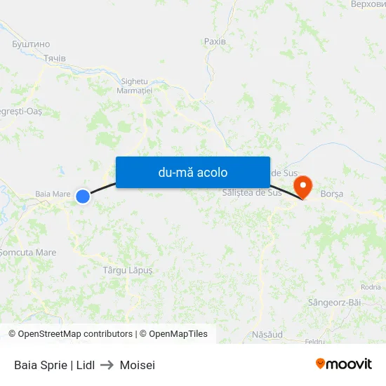 Harta de Baia Sprie | Lidl către Moisei