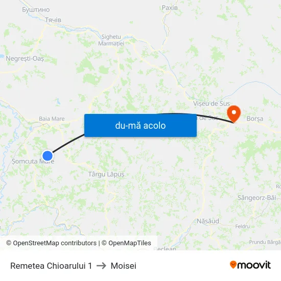 Harta de Remetea Chioarului 1 către Moisei