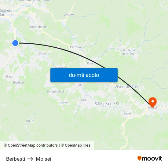 Harta de Berbești către Moisei