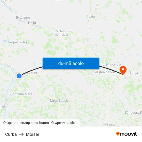 Harta de Curbă către Moisei