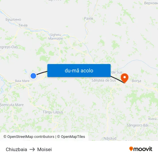 Harta de Chiuzbaia către Moisei