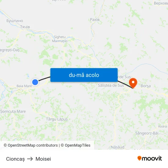 Harta de Cioncaș către Moisei