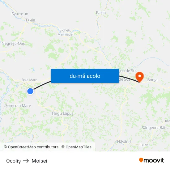 Harta de Ocoliș către Moisei