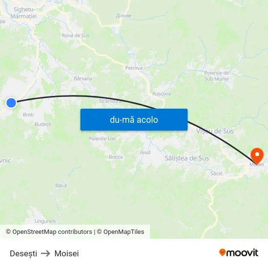 Harta de Desești către Moisei