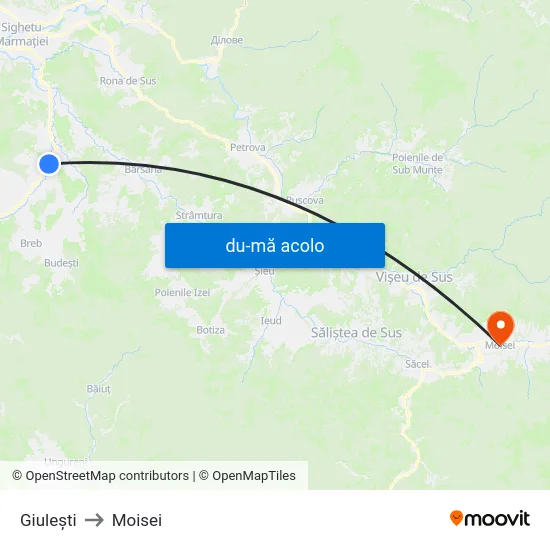 Harta de Giulești către Moisei