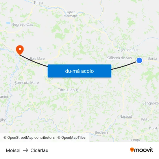 Harta de Moisei către Cicârlău