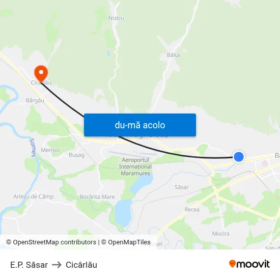 Harta de E.P. Săsar către Cicârlău