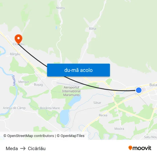 Harta de Meda către Cicârlău