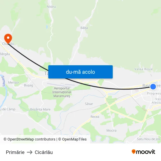 Harta de Primărie către Cicârlău