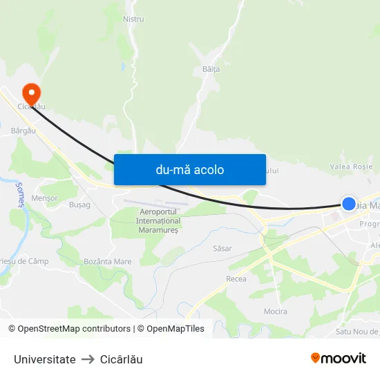 Harta de Universitate către Cicârlău