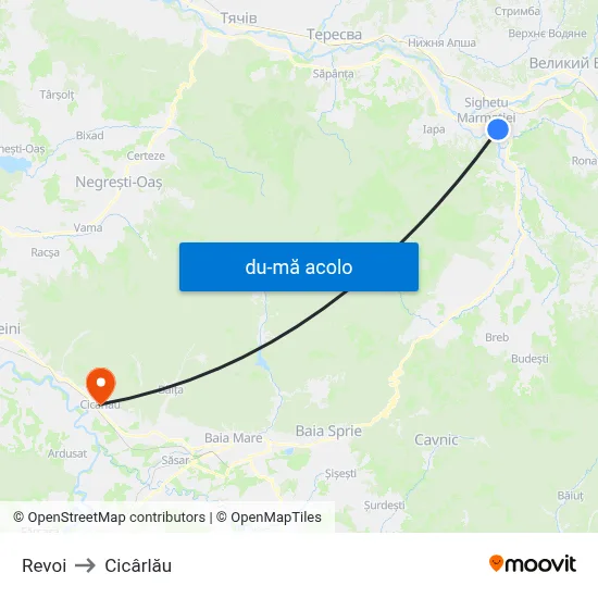 Harta de Revoi către Cicârlău