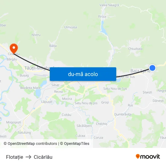 Harta de Flotație către Cicârlău