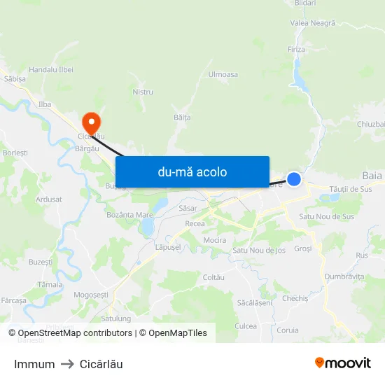 Harta de Immum către Cicârlău