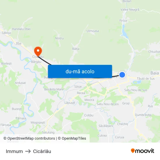 Harta de Immum către Cicârlău
