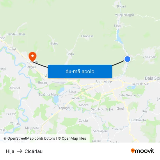 Harta de Hija către Cicârlău