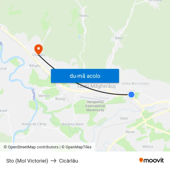 Harta de Sto (Mol Victoriei) către Cicârlău