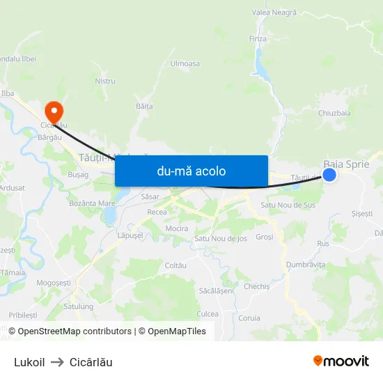 Harta de Lukoil către Cicârlău