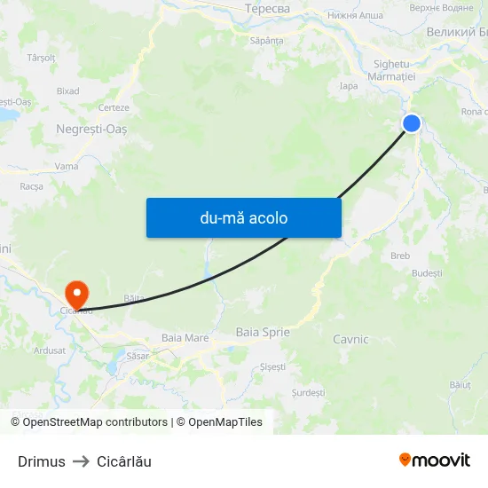 Harta de Drimus către Cicârlău