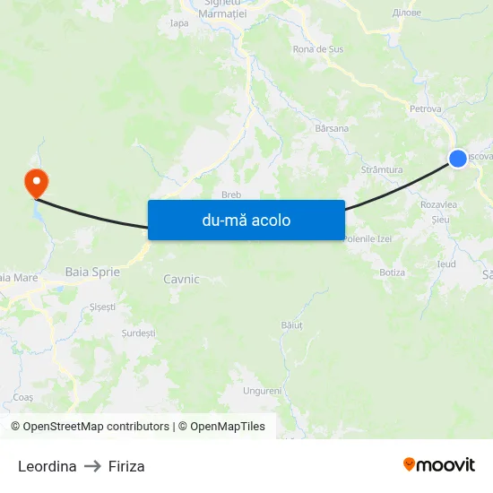Harta de Leordina către Firiza