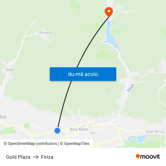 Harta de Gold Plaza către Firiza