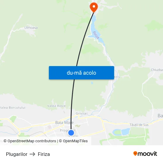 Harta de Plugarilor către Firiza