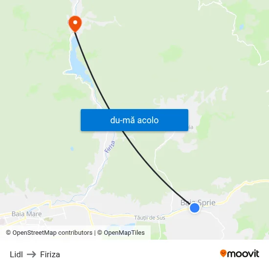 Harta de Lidl către Firiza