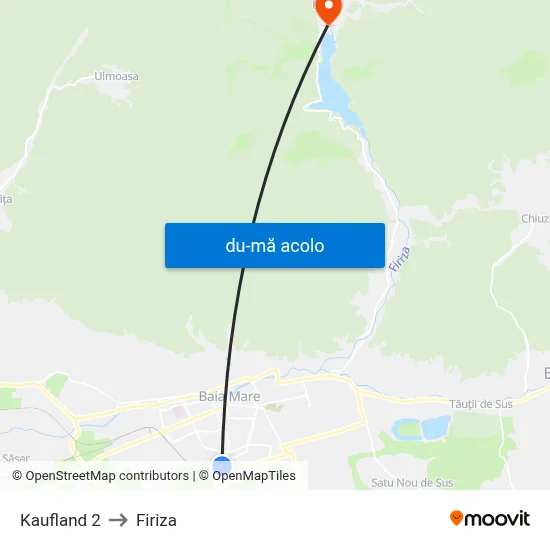 Harta de Kaufland 2 către Firiza