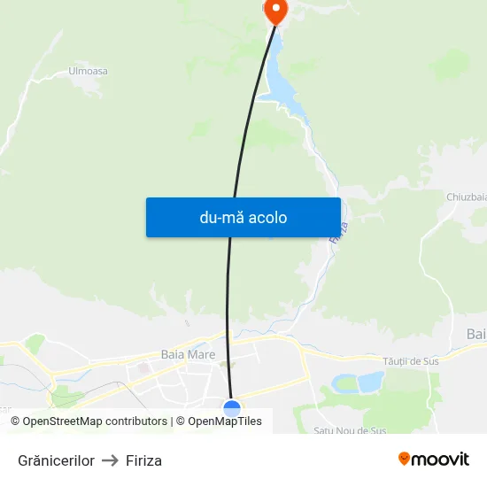 Harta de Grănicerilor către Firiza