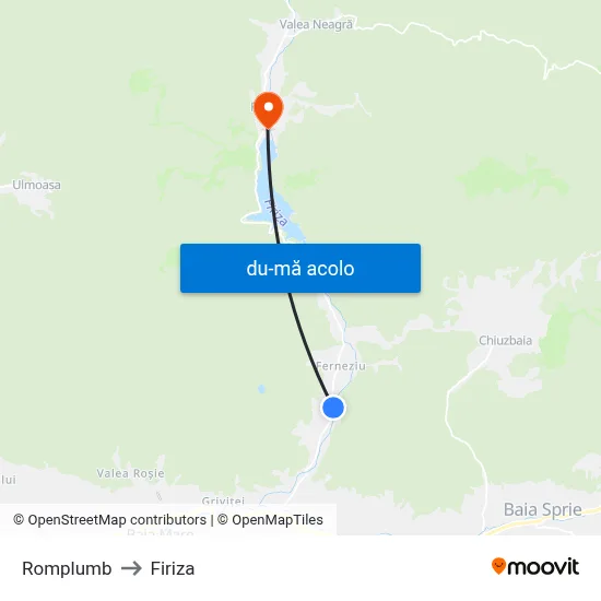 Harta de Romplumb către Firiza