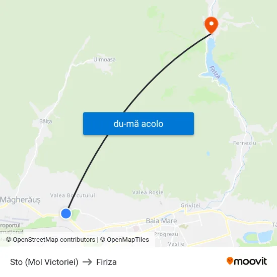 Harta de Sto (Mol Victoriei) către Firiza