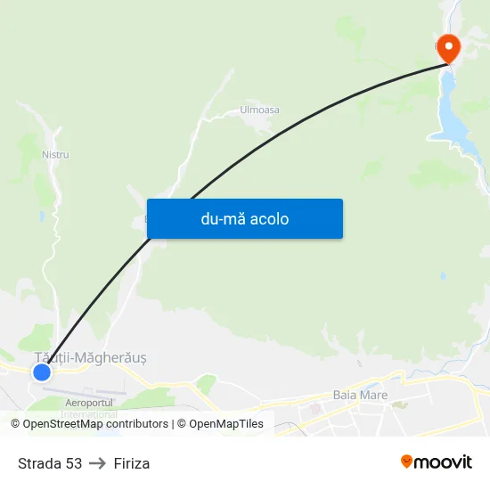 Harta de Strada 53 către Firiza