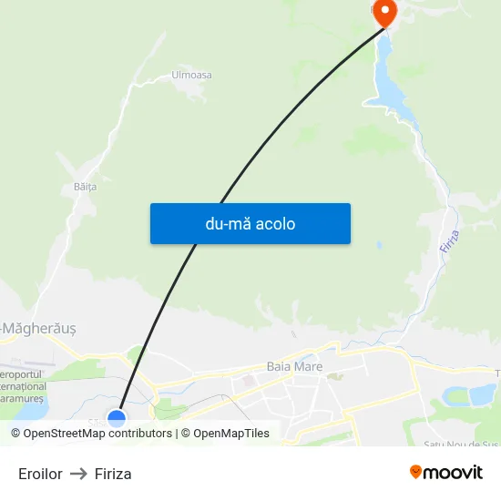 Harta de Eroilor către Firiza