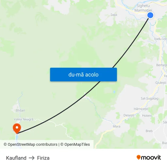 Harta de Kaufland către Firiza