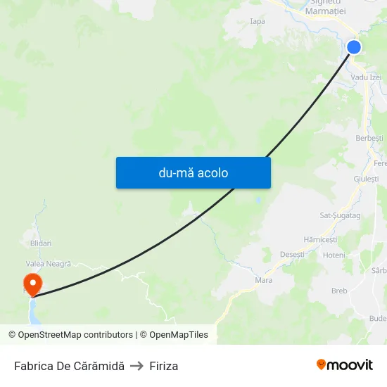 Harta de Fabrica De Cărămidă către Firiza