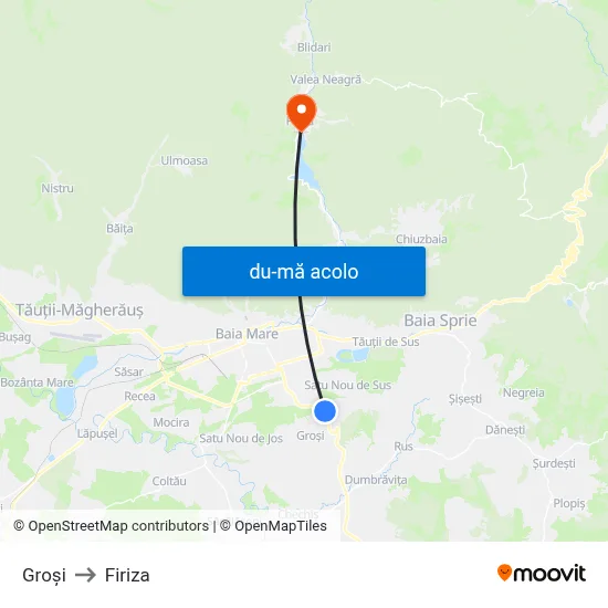 Harta de Groși către Firiza