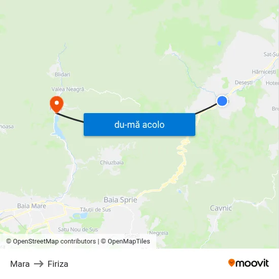 Harta de Mara către Firiza