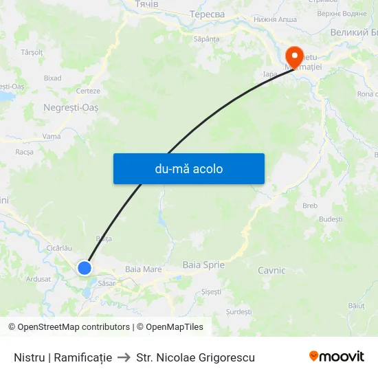 Harta de Nistru | Ramificație către Str. Nicolae Grigorescu