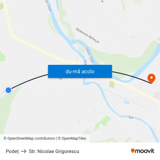 Harta de Podeț către Str. Nicolae Grigorescu