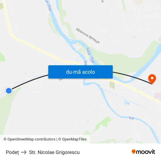 Harta de Podeț către Str. Nicolae Grigorescu