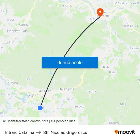 Harta de Intrare Cătălina către Str. Nicolae Grigorescu